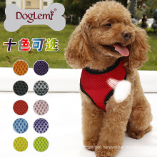 10 Colors Soft Comfortable Mesh air pet puppy harness dog with leash